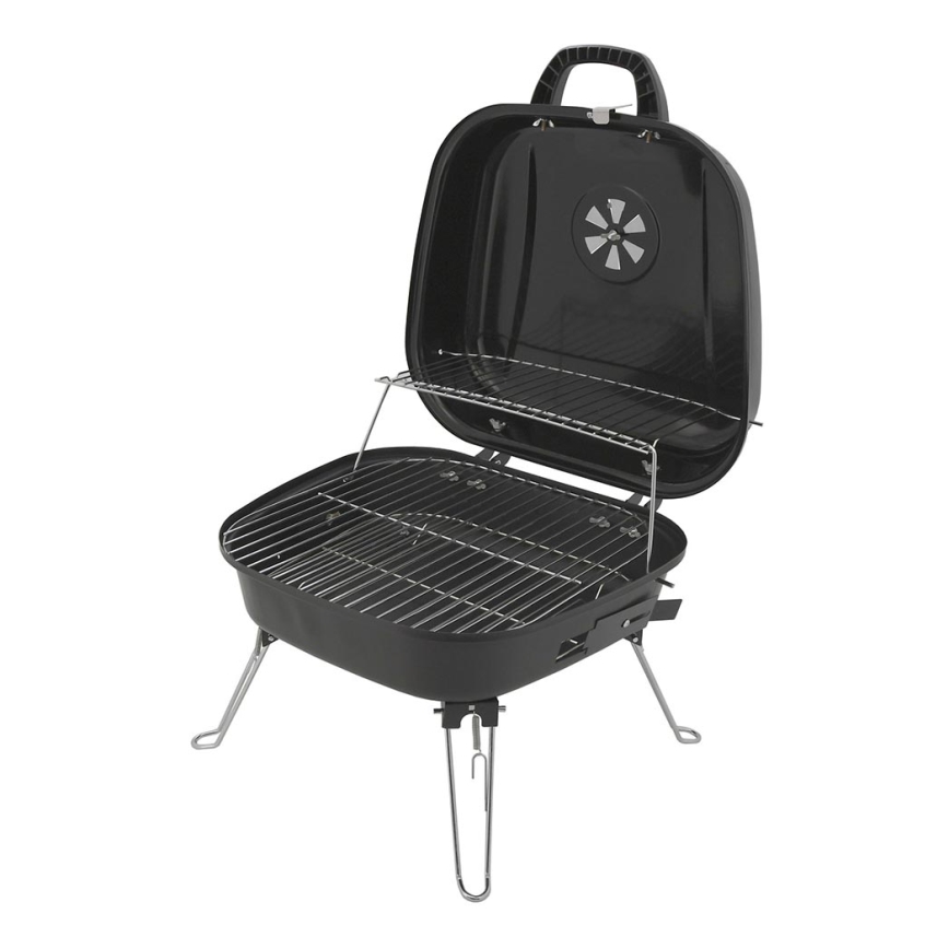 Grill portable à charbon noir