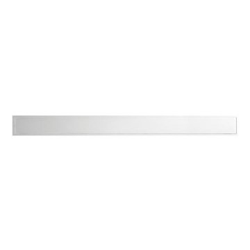 Grille de caniveau 78x1,8 cm inox/argenté