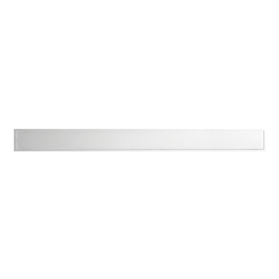 Grille de caniveau 78x1,8 cm inox/argenté