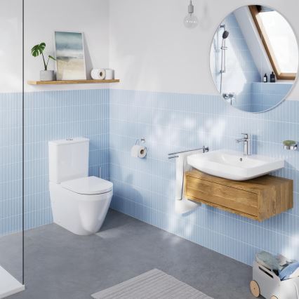 GROHE 102513SH00 - Ensemble WC EURO CERAMIC 67,3 x 37,6 x 79,2 cm céramique/blanc
