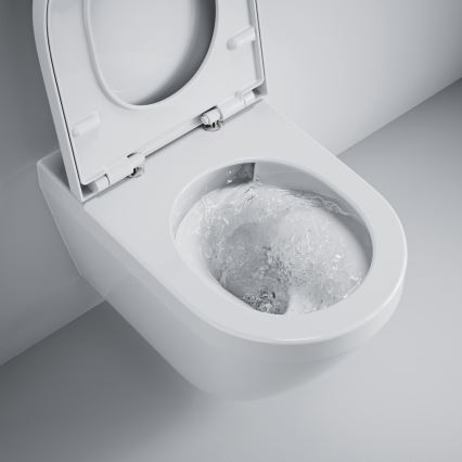 GROHE 102513SH00 - Ensemble WC EURO CERAMIC 67,3 x 37,6 x 79,2 cm céramique/blanc