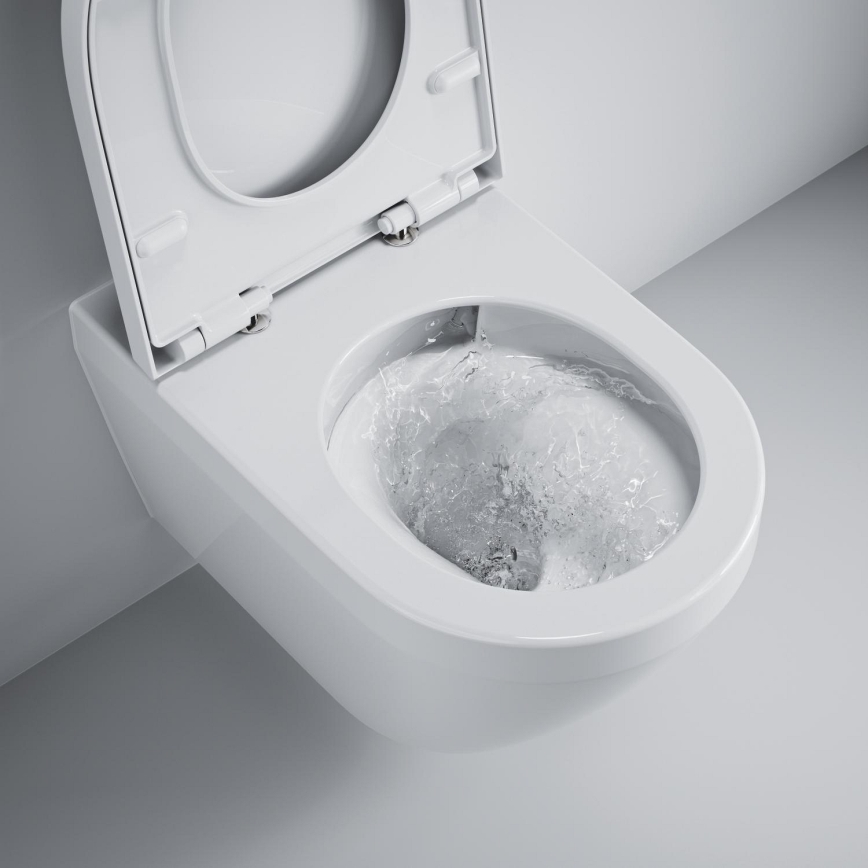 GROHE 102513SH00 - Ensemble WC EURO CERAMIC 67,3 x 37,6 x 79,2 cm céramique/blanc