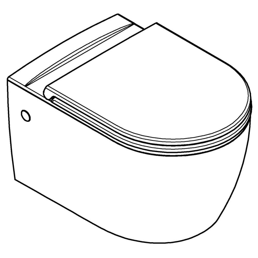 GROHE 103848SH00 - Cuvette suspendue START ROUND CERAMIC 368 × 543 mm blanc durable