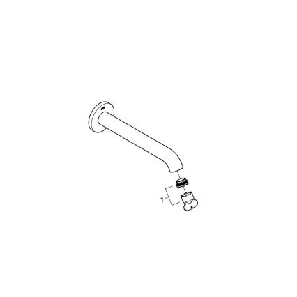 GROHE 13449DC1 - Bonde de baignoire ESSENCE 221 mm en acier inoxydable