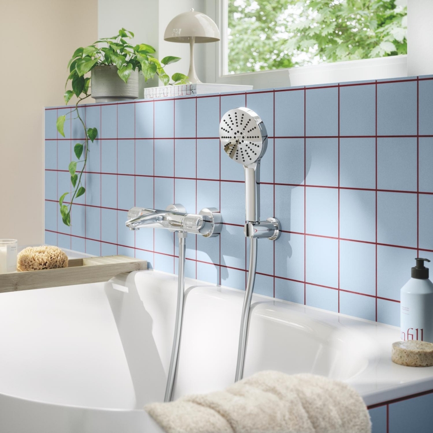 GROHE 1348630000 - Douchette à main VITALIO JOY+ 120 mm, chromé brillant
