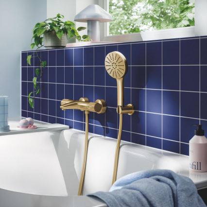 GROHE 134863GN00 - Douchette à main VITALIO JOY+ 120 mm, finition dorée brossée