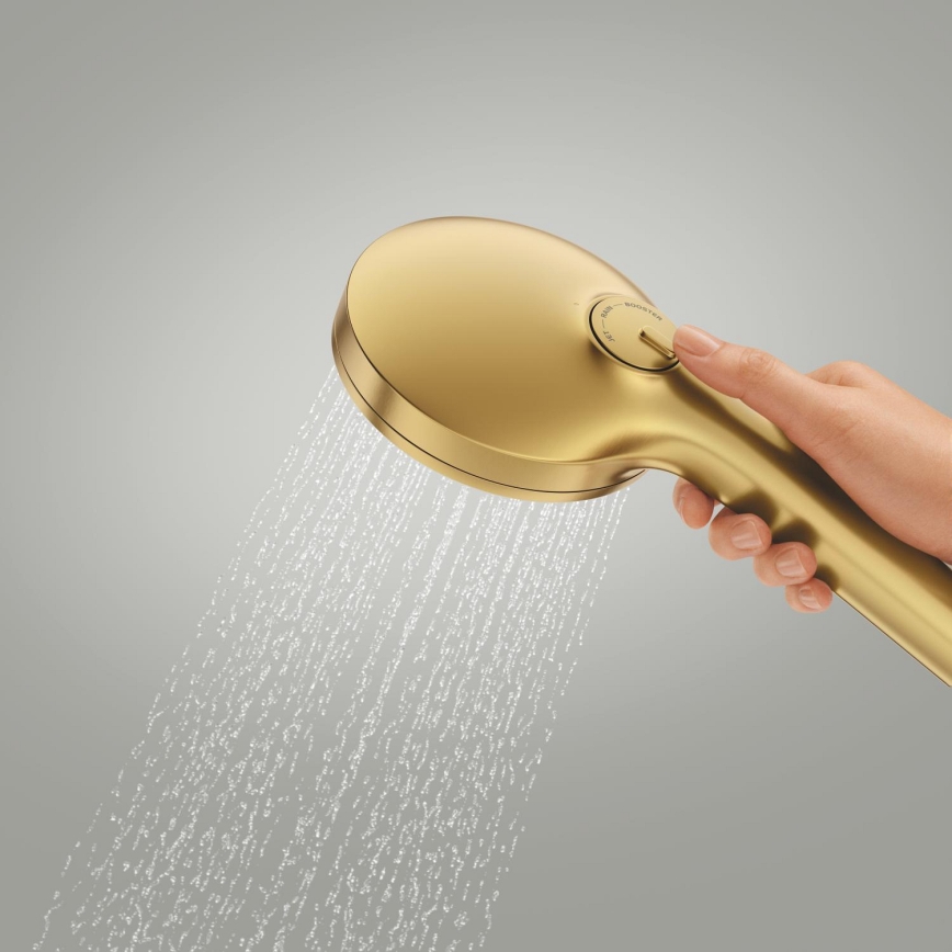 GROHE 134863GN00 - Douchette à main VITALIO JOY+ 120 mm, finition dorée brossée