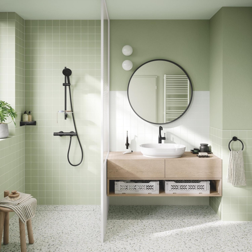 GROHE 1348662430 - Ensemble de douche VITALIO JOY+ 120 mm noir
