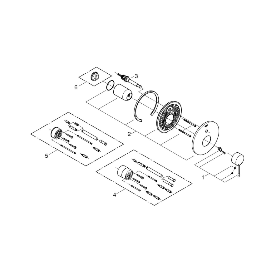 GROHE 19285001 - Mitigeur de baignoire ESSENCE chromé brillant