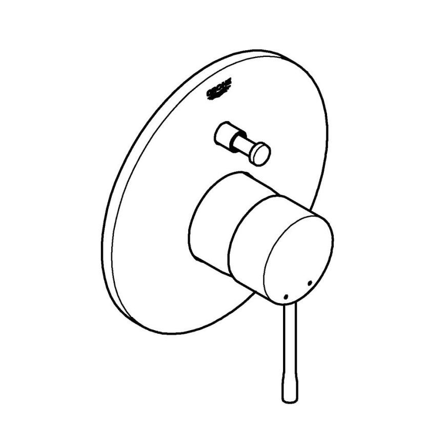 GROHE 19285001 - Mitigeur de baignoire ESSENCE chromé brillant