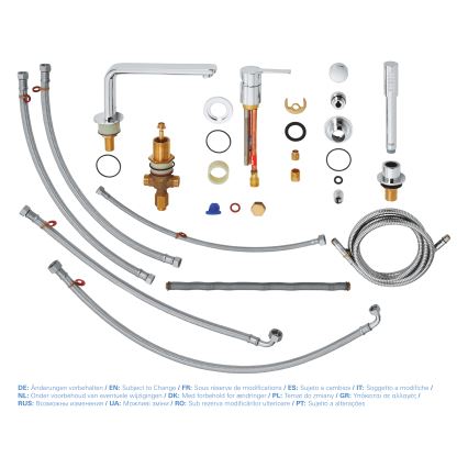 GROHE 19577001 - Mitigeur de baignoire 4 trous LINEARE, chrome brillant