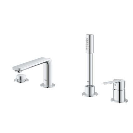 GROHE 19577001 - Mitigeur de baignoire 4 trous LINEARE, chrome brillant