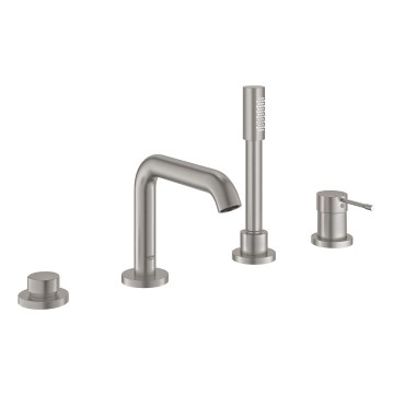 GROHE 19578DC1 - Ensemble mitigeur de baignoire 4 trous ESSENCE en acier inoxydable