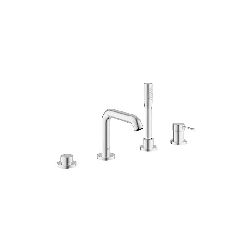 GROHE 19578DC1 - Mitigeur bain 4 trous ESSENCE en acier inoxydable