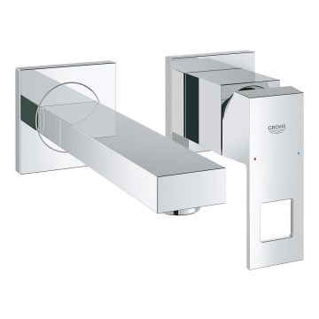 GROHE 19895000 - Mitigeur pour lavabo à deux trous EUROCUBE 171 mm chromé brillant