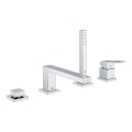 GROHE 19897001 - Mitigeur de baignoire quatre trous EUROCUBE chrome brillant