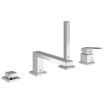 GROHE 19897001 - Mitigeur de baignoire quatre trous EUROCUBE chrome brillant