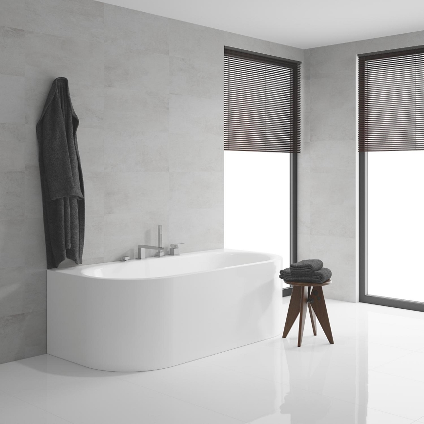 GROHE 19897001 - Mitigeur de baignoire quatre trous EUROCUBE chrome brillant