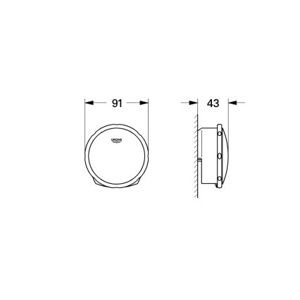 GROHE 19952000-Ensemble de remplissage, de vidange et de trop-plein pour baignoire TALENTOFILL chromé