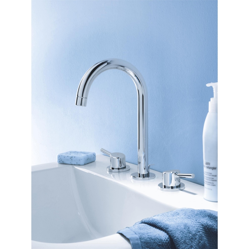 GROHE 20216001 - Mitigeur lavabo 3 trous CONCETTO DN 15 taille L chromé