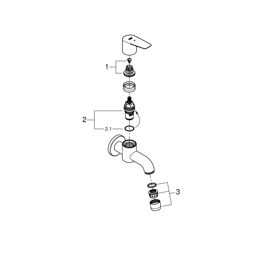 GROHE 20238001 - Vanne d'évacuation DN 15, chromée brillante