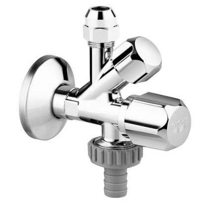 GROHE 22035000 - Robinet d'angle combiné UNIVERSAL DN 15 chromé brillant