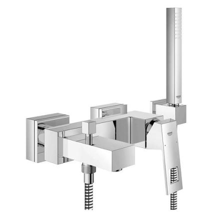 GROHE 23141000 - Ensemble pour baignoire avec mitigeur EUROCUBE DN 15, chrome brillant
