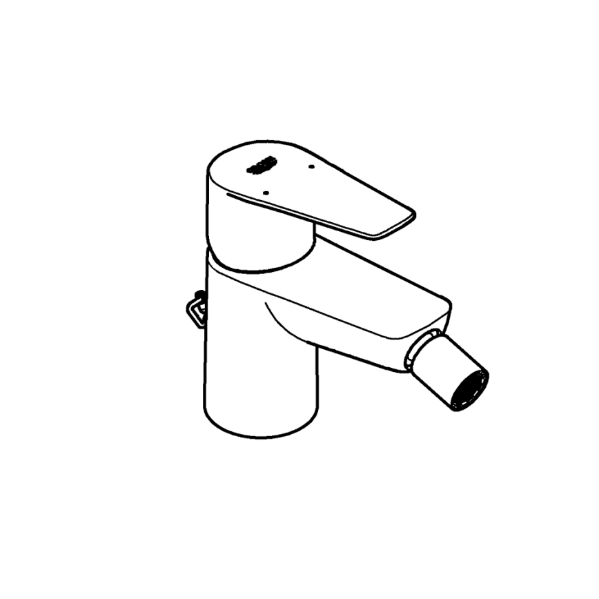 GROHE 23332001 - Mitigeur pour bidet BAUEDGE, taille S, chrome brillant