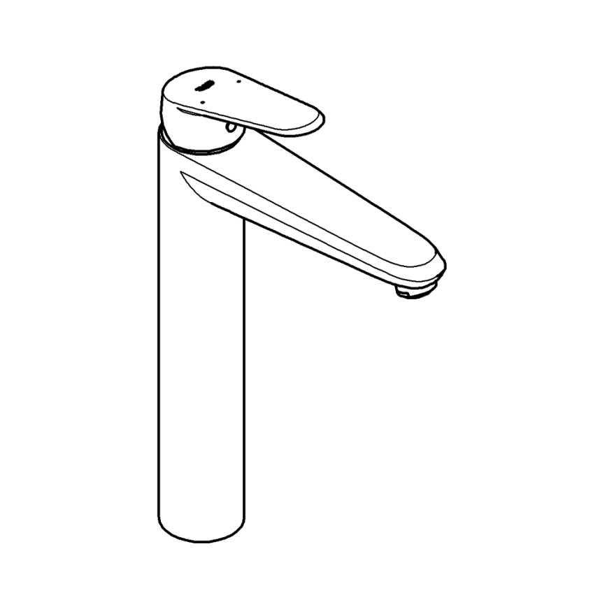 GROHE 23432000 - Mitigeur pour lavabo EURODISC COSMOPOLITAN, taille XL, finition chrome