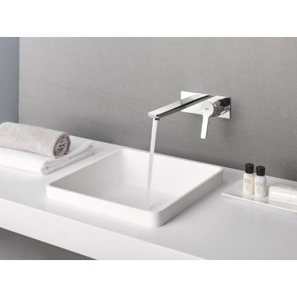 GROHE 23444001 - Mitigeur pour lavabo à 2 trous LINEARE 207 mm, chrome brillant
