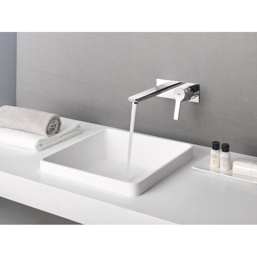 GROHE 23444001 - Mitigeur pour lavabo à 2 trous LINEARE 207 mm, chrome brillant