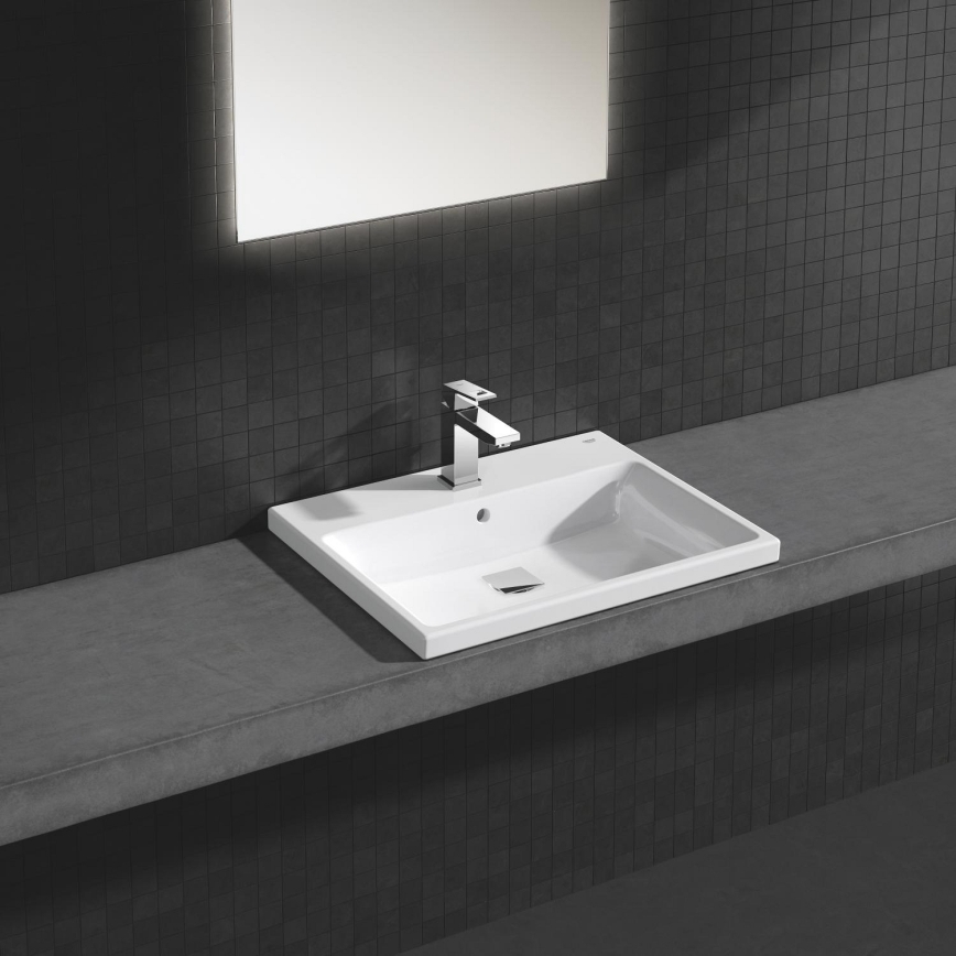GROHE 23445000 - Mitigeur pour lavabo EUROCUBE taille M, finition chrome brillant
