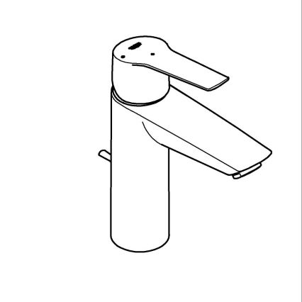 GROHE 235522432 - Mitigeur pour lavabo START 192 mm, finition noire