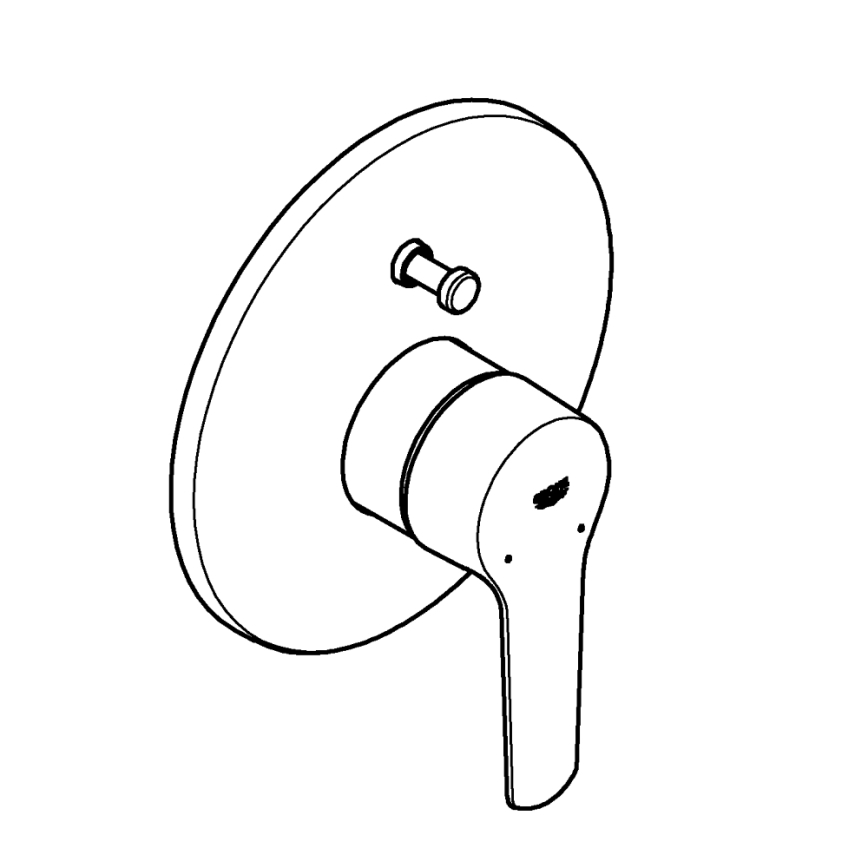 GROHE 23558002 - Mitigeur de baignoire START, chrome brillant