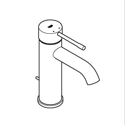 GROHE 23589DC1 - Mitigeur de lavabo ESSENCE, taille S, en acier inoxydable