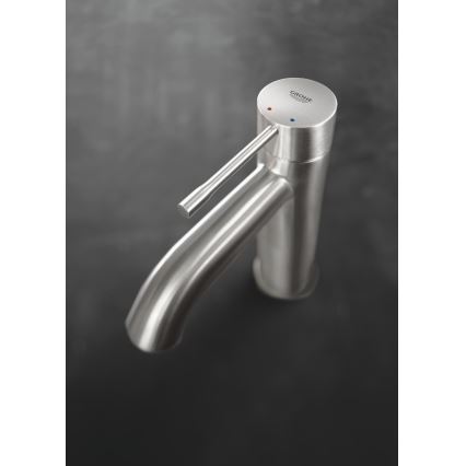 GROHE 23589DC1 - Mitigeur de lavabo ESSENCE, taille S, en acier inoxydable