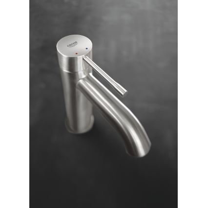 GROHE 23589DC1 - Mitigeur de lavabo ESSENCE, taille S, en acier inoxydable