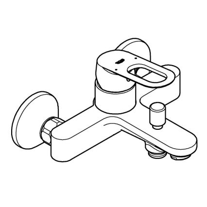 GROHE 23603000 - Mitigeur de baignoire BAULOOP DN 15 chromé brillant