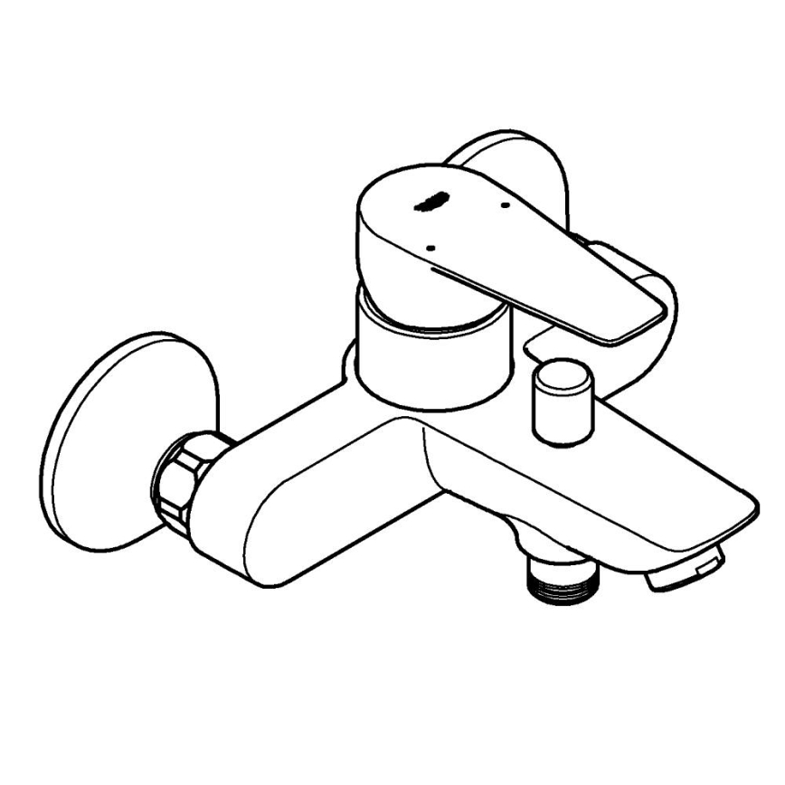 GROHE 23605001 - Mitigeur de baignoire BAUEDGE 150±15 mm chromé brillant