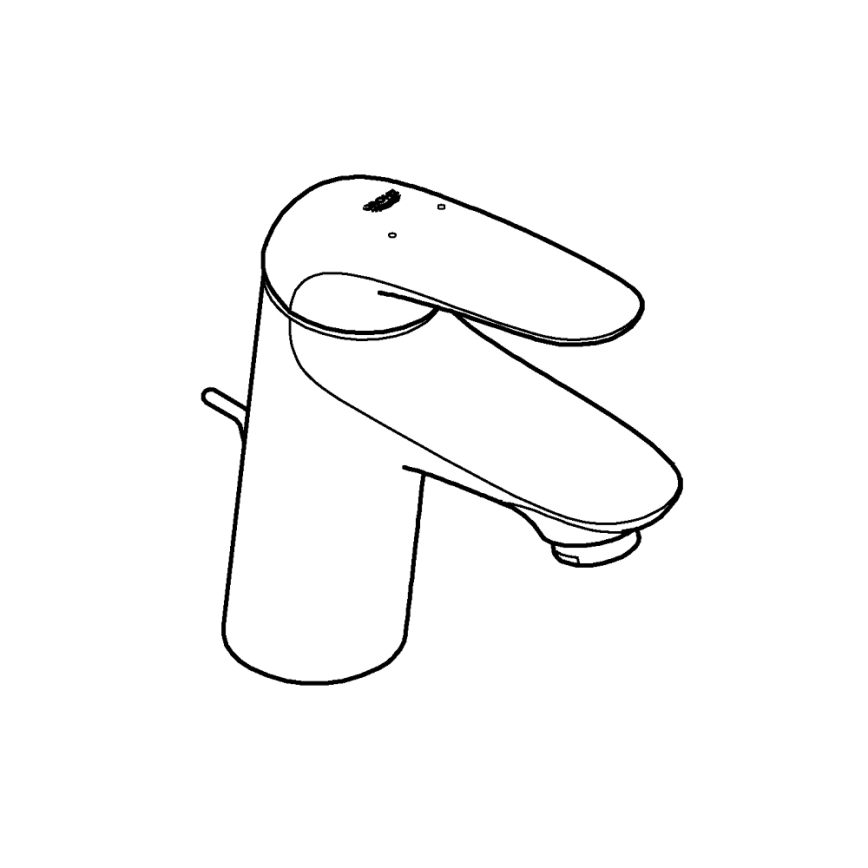 GROHE 23707003 - Mitigeur de lavabo EUROSTYLE 163 mm, chrome brillant