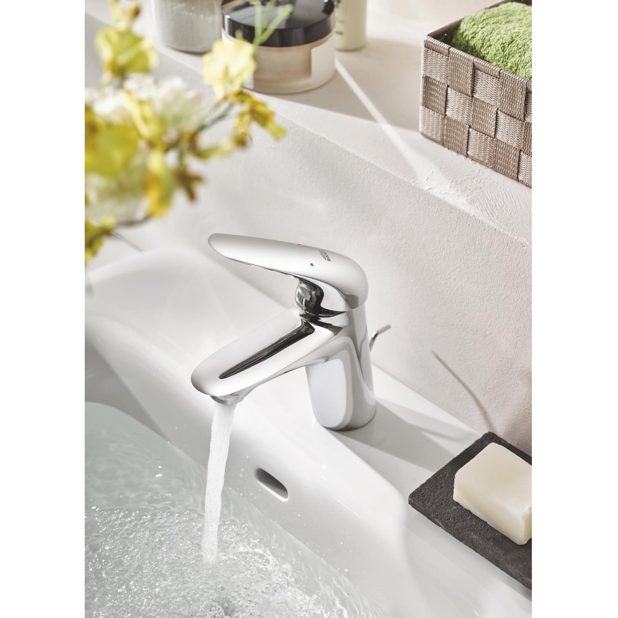 GROHE 23707003 - Mitigeur de lavabo EUROSTYLE 163 mm, chrome brillant