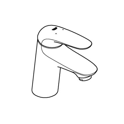 GROHE 23715003 - Mitigeur pour lavabo EUROSTYLE, taille S, finition chrome brillant