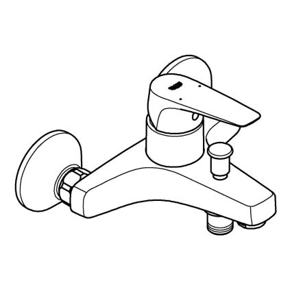 GROHE 23772000 - Mitigeur pour baignoire START FLOW 150 mm chromé brillant