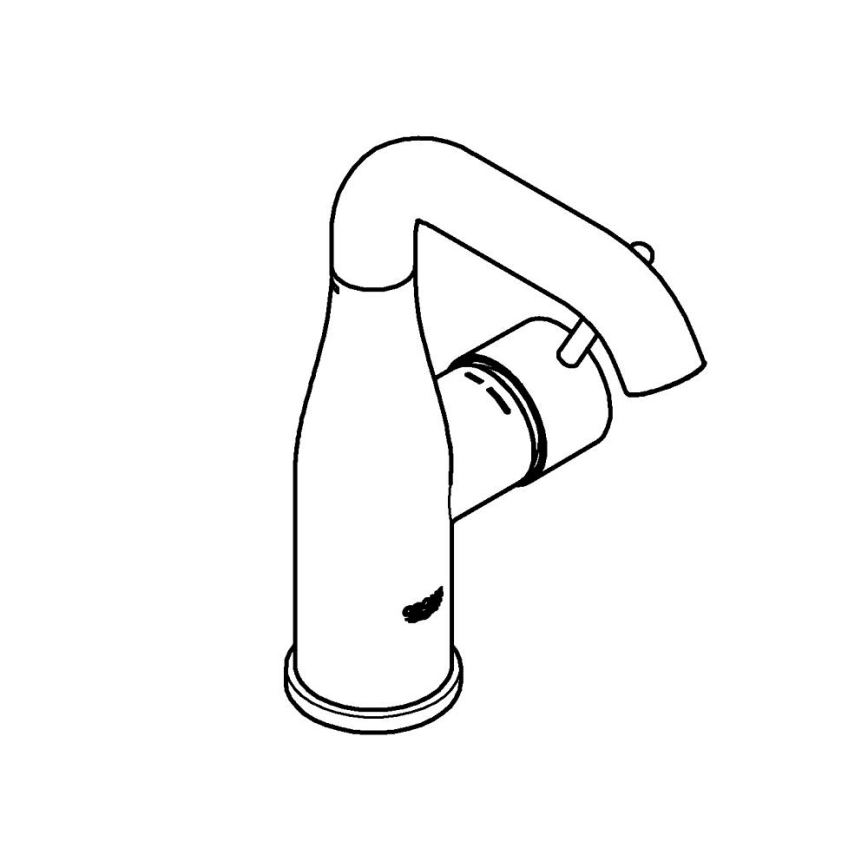 GROHE 23798001 - Mitigeur pour lavabo ESSENCE DN 15, taille M, chrome brillant