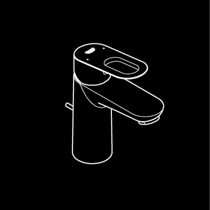 GROHE 23803000 - Mitigeur pour lavabo EUROSMART chrome brillant