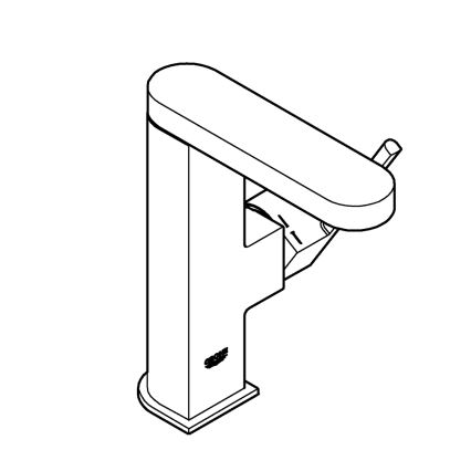 GROHE 23872003 - Mitigeur de lavabo PLUS M, finition chrome poli