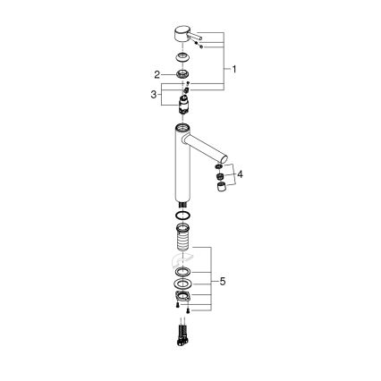 GROHE 23920001 - Mitigeur de lavabo CONCETTO taille XL chromé brillant