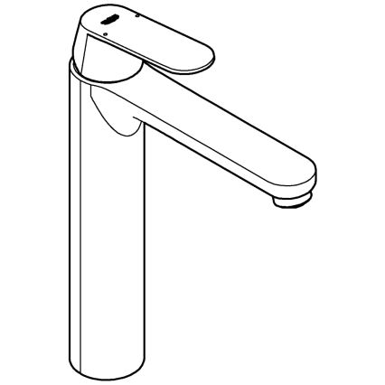 GROHE 23921000 - Mitigeur pour lavabo EUROSMART COSMOPOLITAN XL, chrome brillant