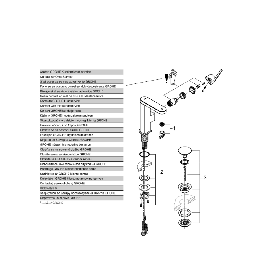GROHE 23958003 - Mitigeur PLUS, taille M, finition chromée brillante