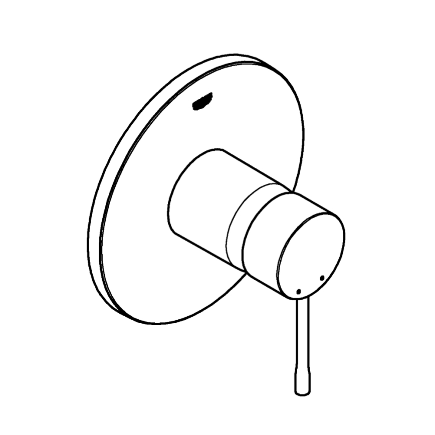 GROHE 24057GN1 - Mitigeur de douche ESSENCE, fini doré brossé